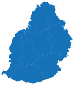 Carte de l'ile maurice
